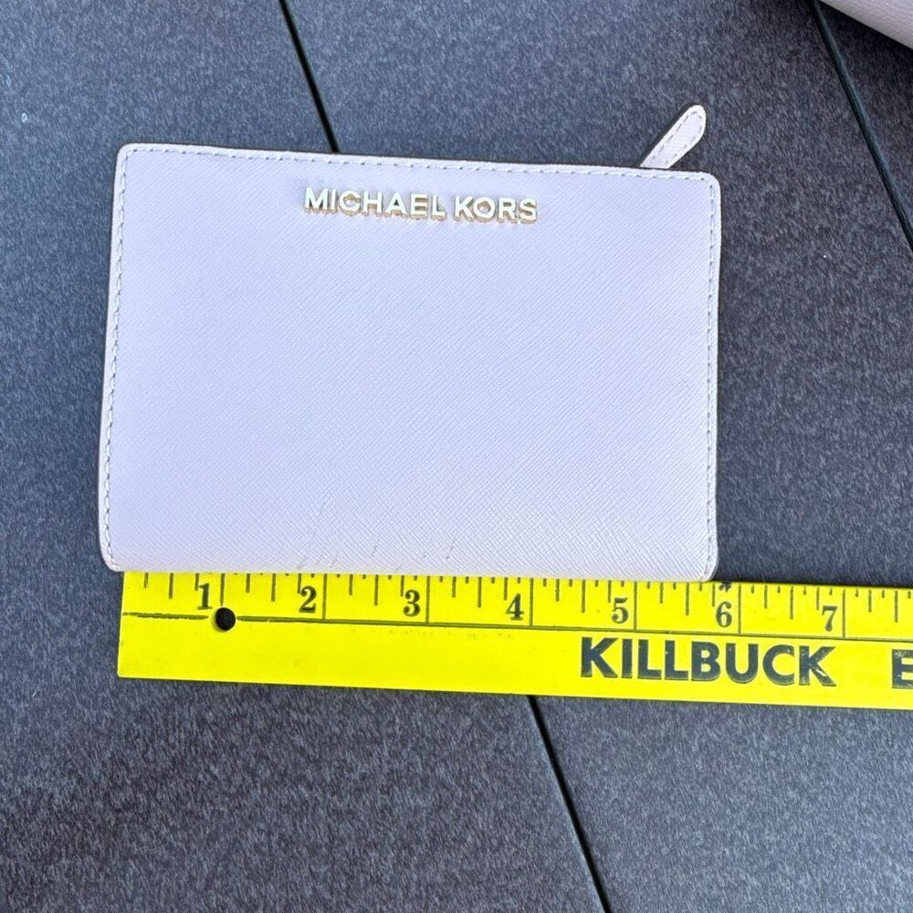 Michael Kors Selma top‎ handle bag pink card holder small wallet light pink - Picture 5 of 12